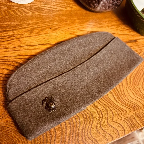 vintage World War II U S Marine Corps enlisted man's garrison cap “piss cutter